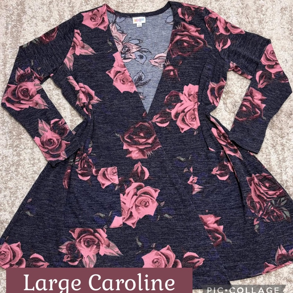 LuLaRoe Floral Long Sleeve Caroline Cardigan